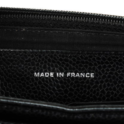 Chanel Caviar Half Moon Wallet On Chain WOC Black 7 of 8