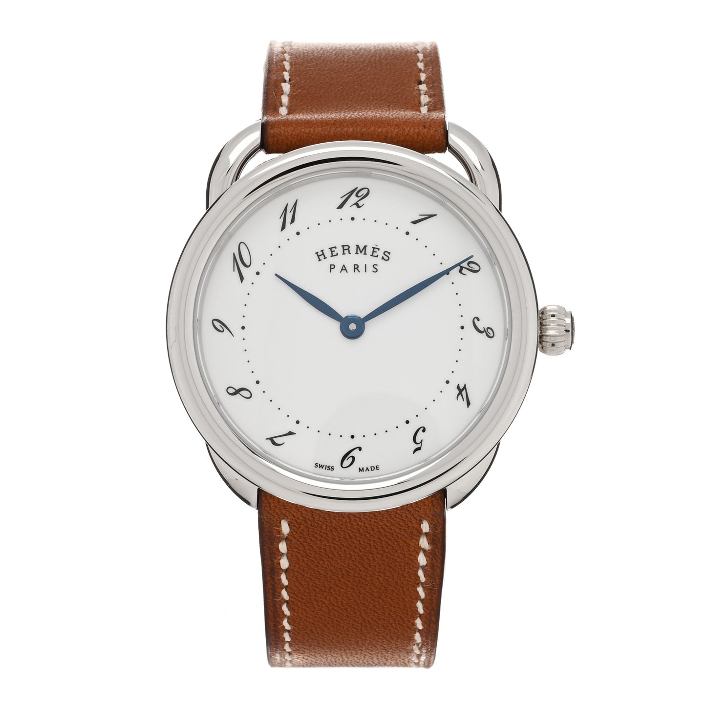 Stainless Steel Barenia 36mm Arceau Quartz Watch Fauve