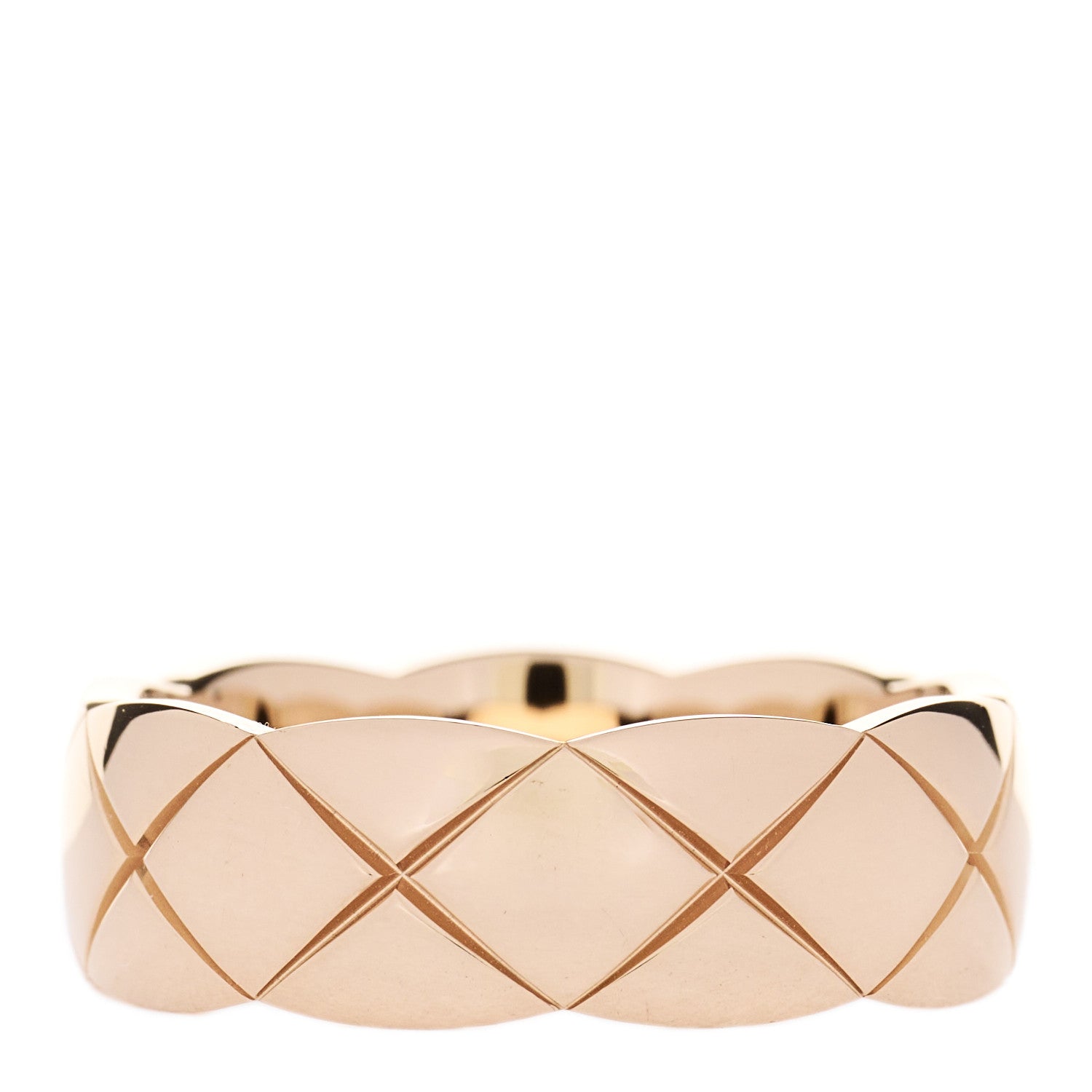 Chanel 18K Beige Gold Diamond Small Coco Crush Ring 56 7.75 3 of 7