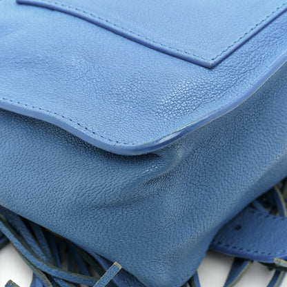 Proenza Schouler Lambskin Fringe PS1 Crossbody Pouch Cobalt Blue 12 of 13