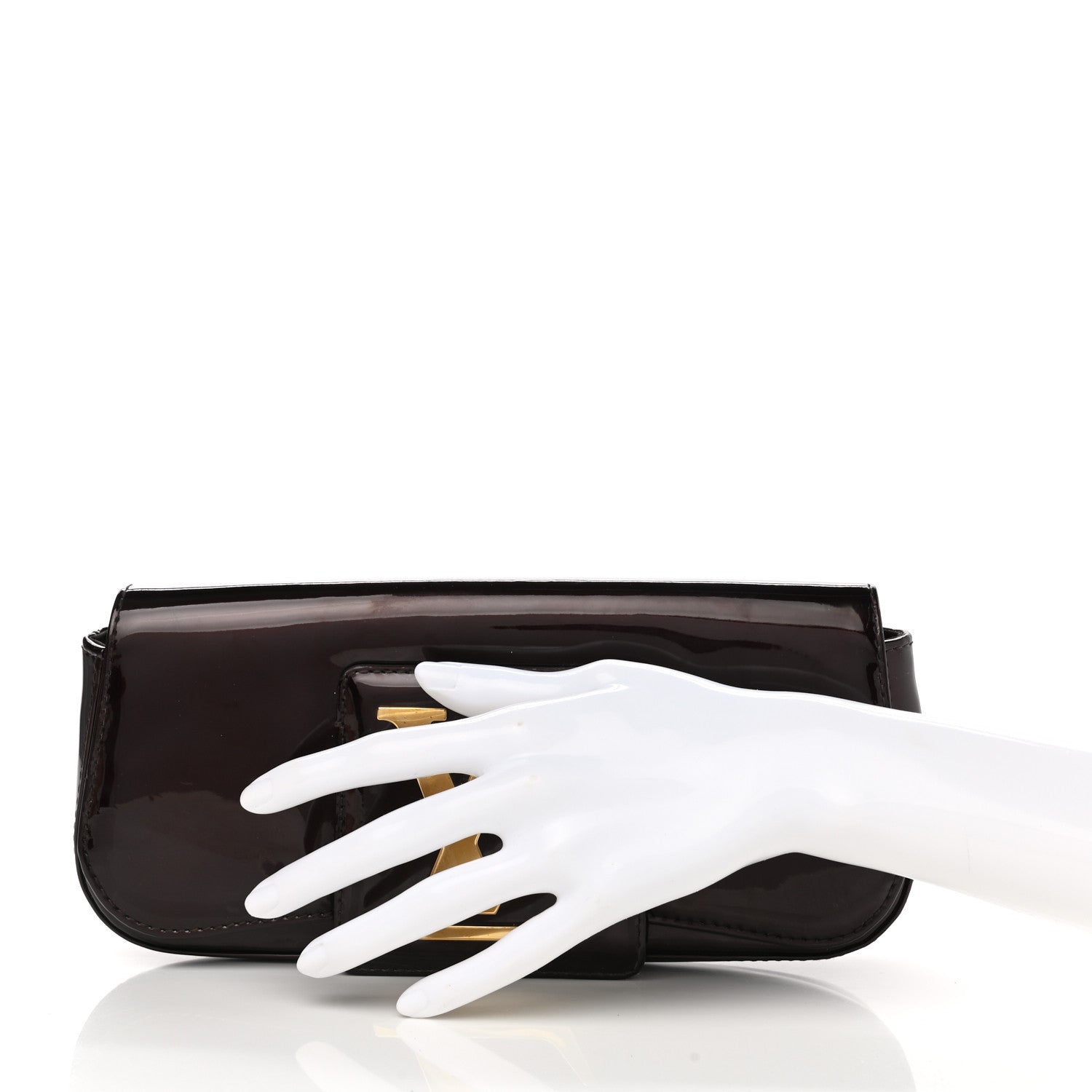 Louis Vuitton Patent Sobe Clutch Rouge Fauviste 2 of 11