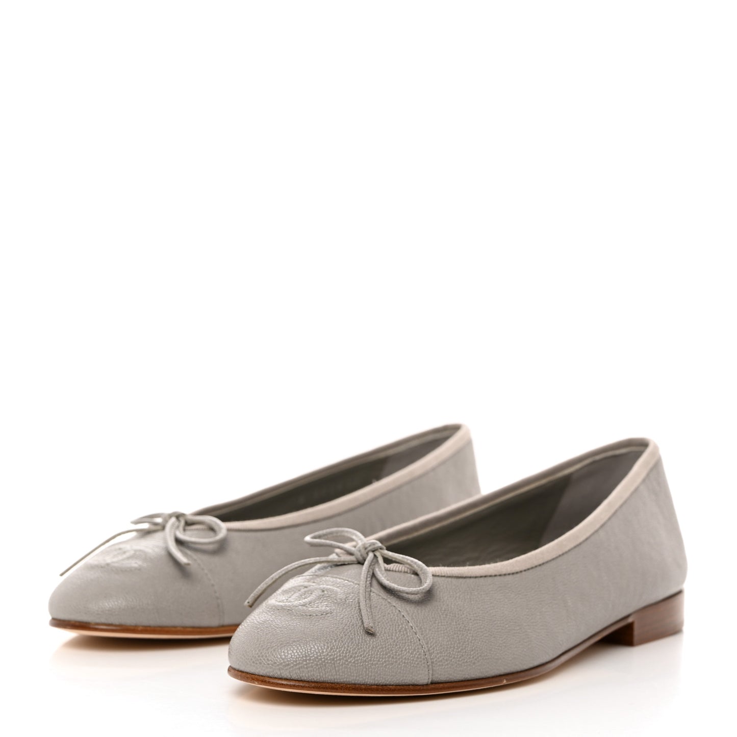 Caviar CC Cap Toe Ballerina Flats 37 Grey