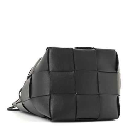 Bottega Veneta Nappa Maxi Intrecciato Small Cassette Bucket Bag Black 4 of 10