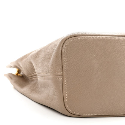 Prada Vitello Daino Shoulder Bag Argilla 11 of 13