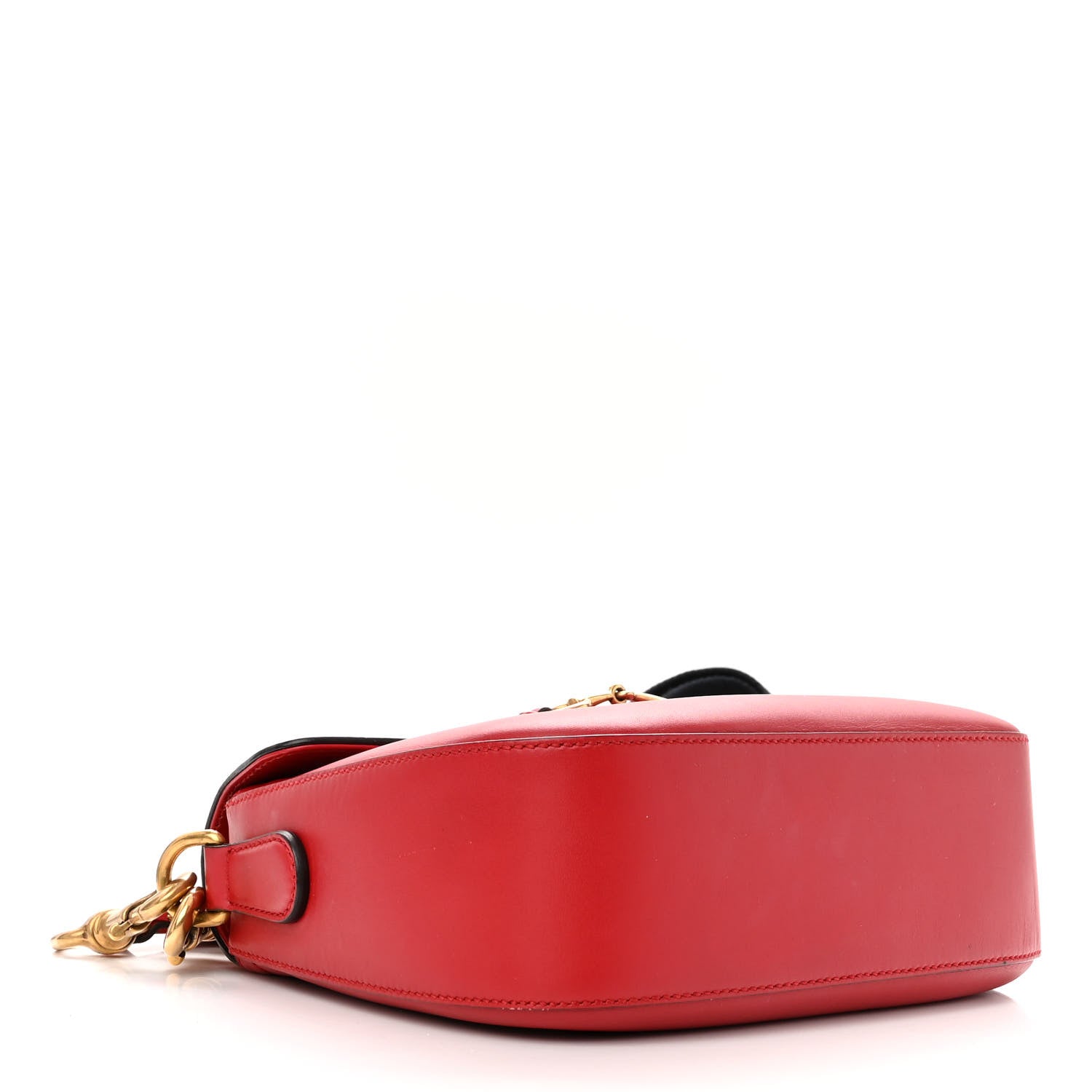 Gucci Ruinart Calfskin Medium Lady Web Shoulder Bag Hibiscus Red 4 of 11