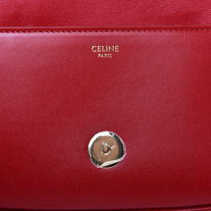 Celine Smooth Calfskin Tassel Belt Bag Red 8 of 9