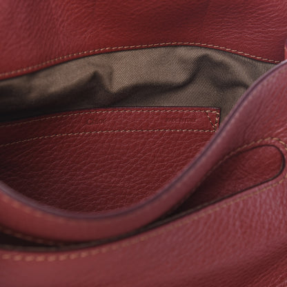 Chloe Calfskin Medium Marcie Round Crossbody Bag Red 6 of 9