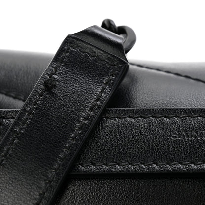 Saint Laurent Calfskin Y Quilted Monogram Monochrome Small Loulou Chain Satchel Black 13 of 14