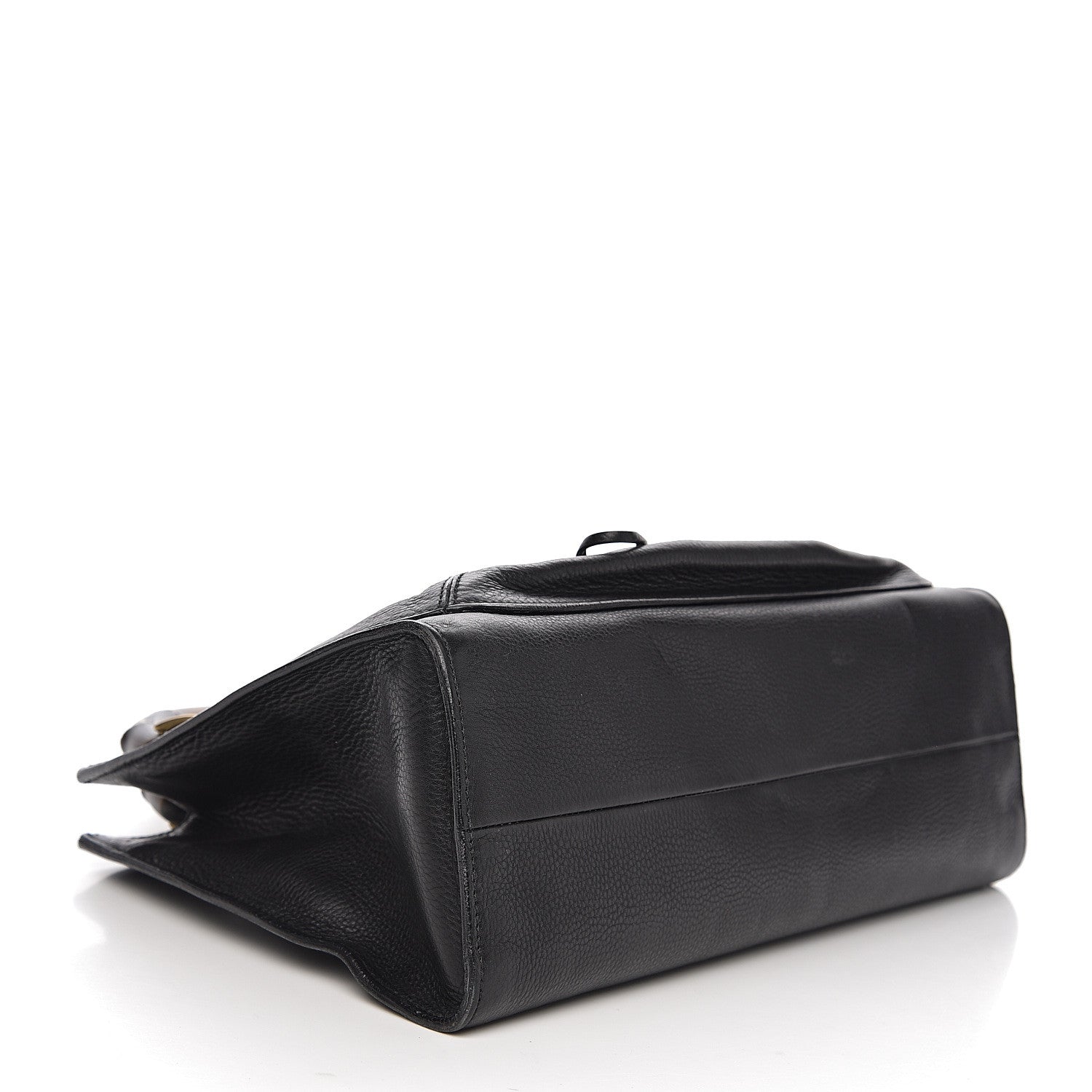 Gucci Calfskin Bamboo Handle Tote Black 3 of 10