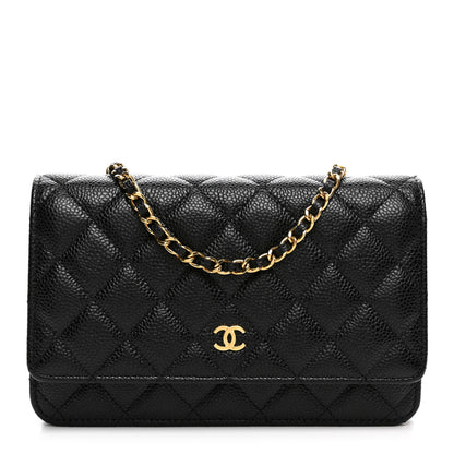 Chanel Caviar Quilted Wallet on Chain WOC Black 1 of 11