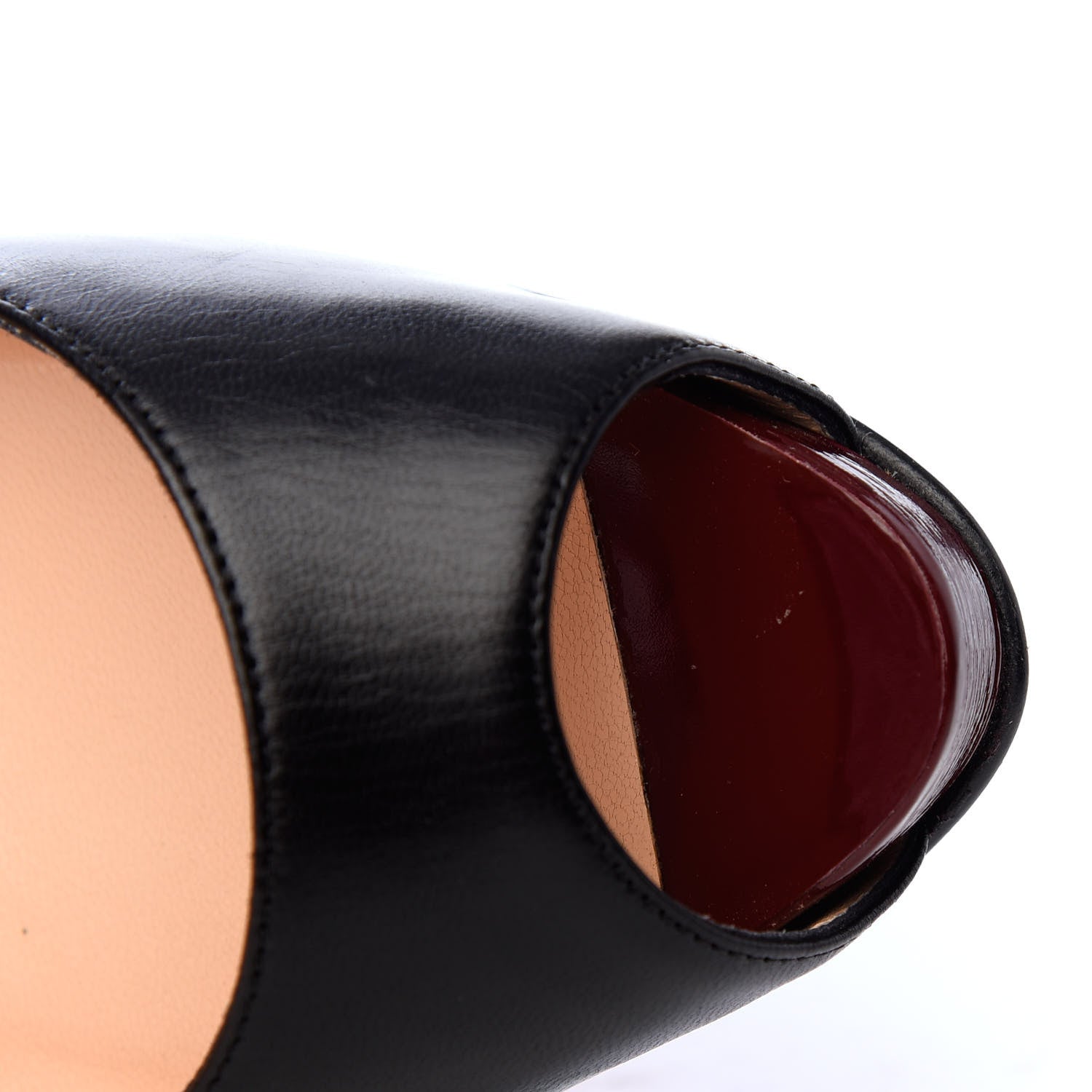 Christian Louboutin Kid Very Prive 120 Pumps 36.5 Black Red 8 of 10