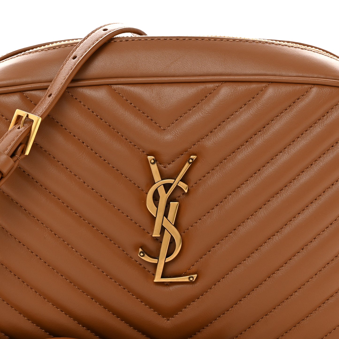 Calfskin Matelasse Monogram Lou Camera Bag Cinnamon