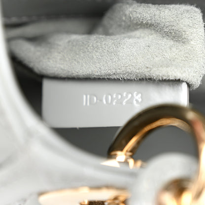 Christian Dior Patent Cannage Mini Lady Dior Grey Stone 7 of 10