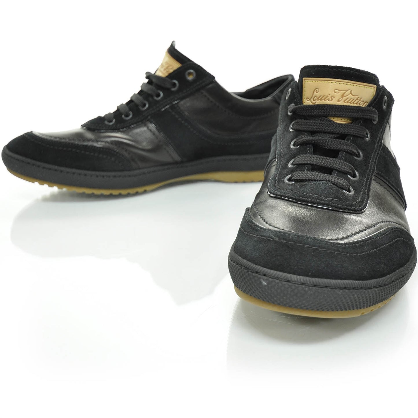 Suede Leather Sneakers 7 Black