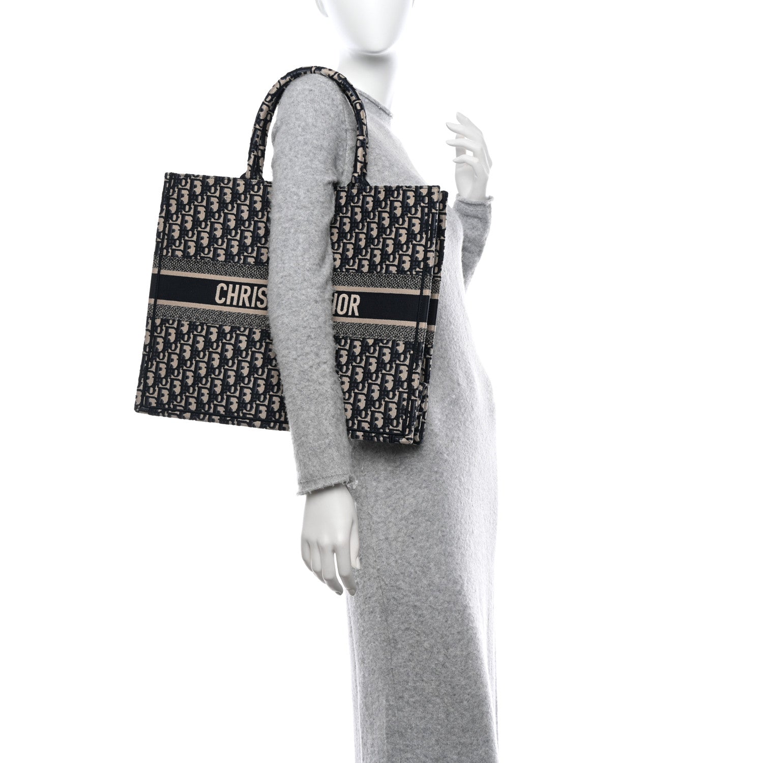 Christian Dior Oblique Large Book Tote Blue Multicolor 2 of 11