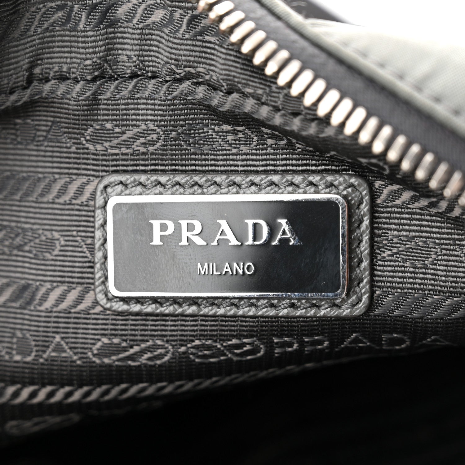 Prada Tessuto Nylon Saffiano Messenger Bag Ardesia Giallo 6 of 10