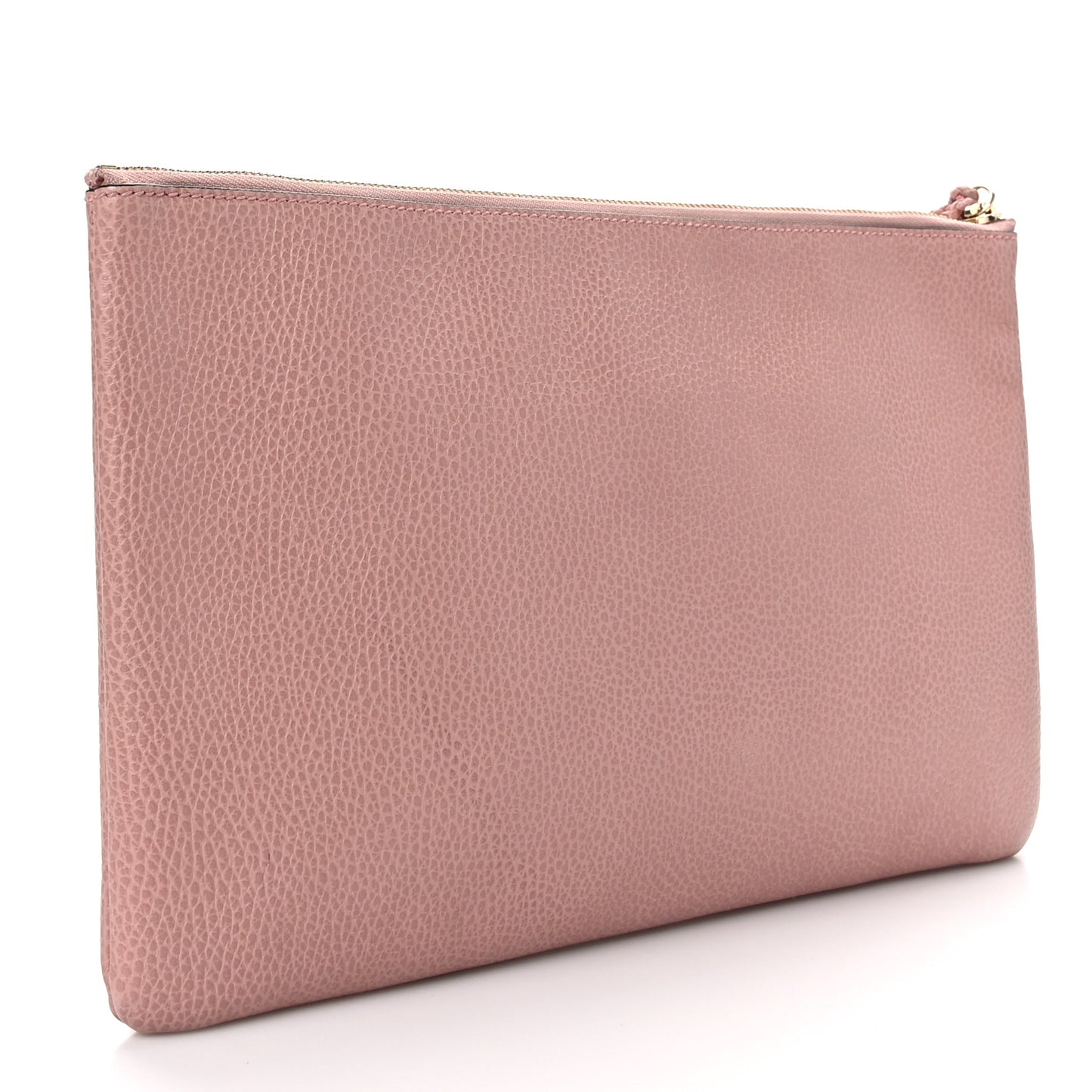 Calfskin Large Bamboo Clutch Pink