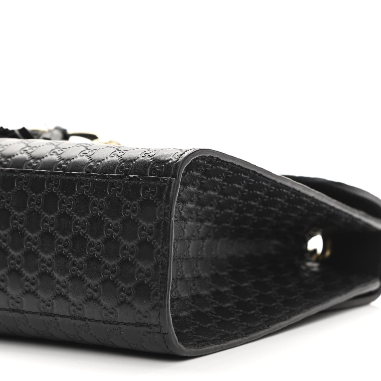 Microguccissima Medium Emily Chain Shoulder Bag Black