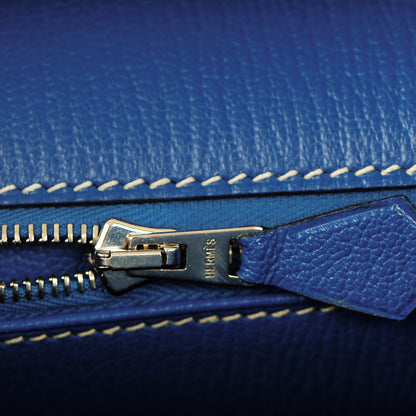 Hermes Epsom Birkin 35 Bleu Electrique Mykonos 13 of 24