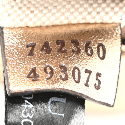 Gucci Metallic Sakai Be Green Calfskin Diagonal Stitched Small Blondie Shoulder Bag Golden Beige 7 of 10