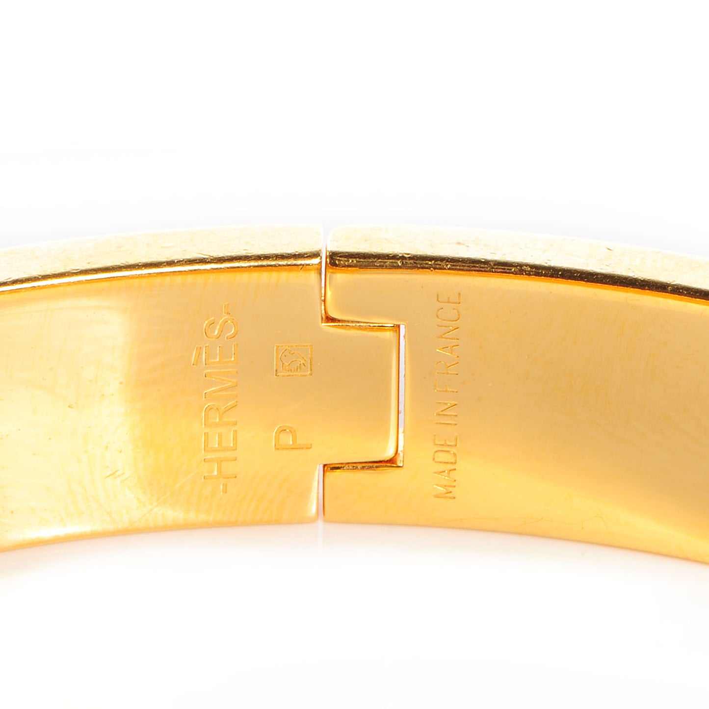 Narrow Enamel Clic Clac H Bracelet PM Orange