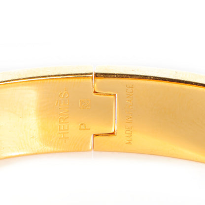 Hermes Narrow Enamel Clic Clac H Bracelet PM Orange 4 of 4