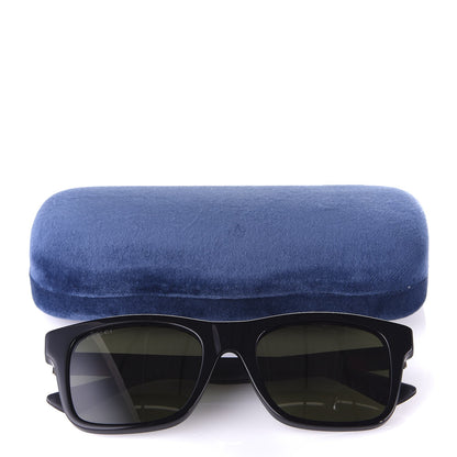 Gucci Square Frame Web Sunglasses GG0008S Black 9 of 9