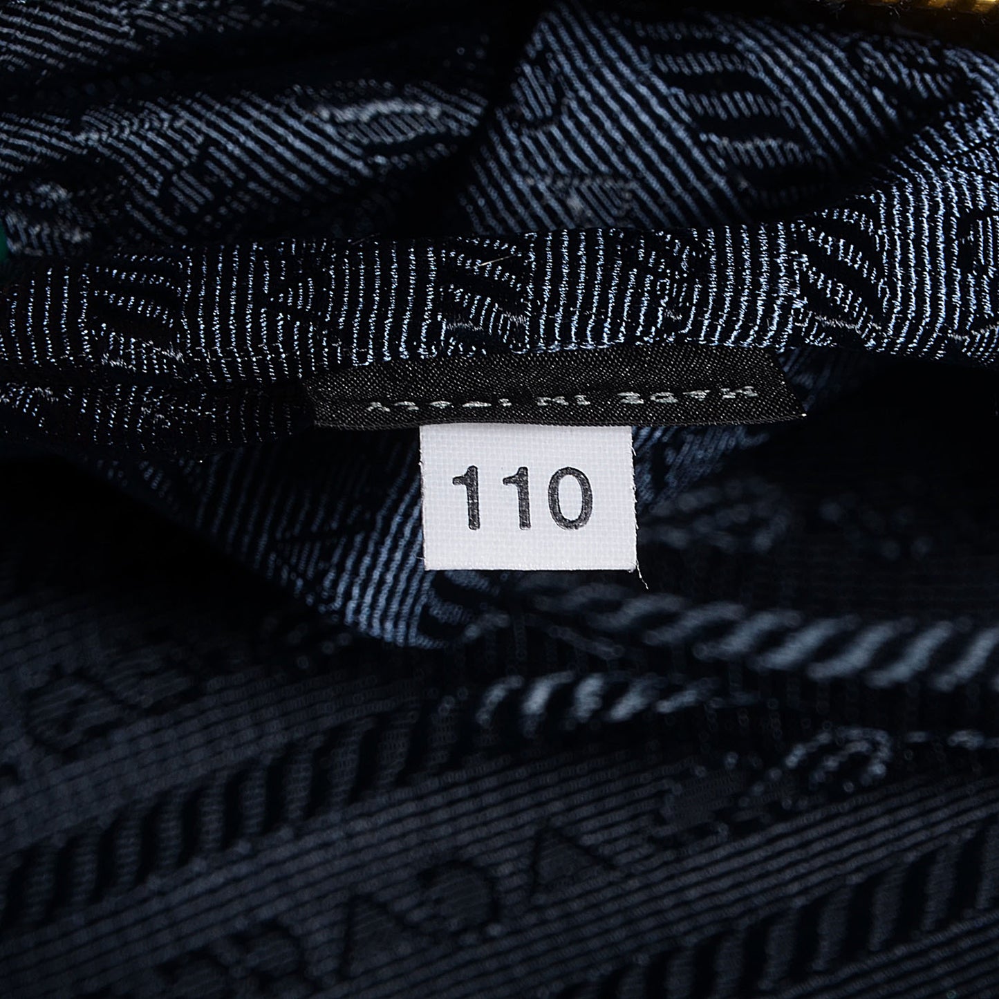 Saffiano Tessuto Nylon Tote Bleuette