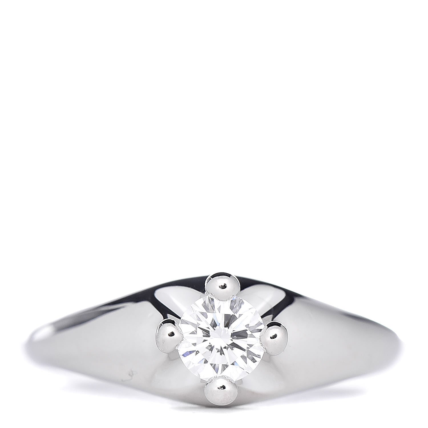 Bulgari Platinum Diamond Corona Engagement Ring 49 4.75 1 of 8