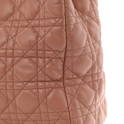 Christian Dior Lambskin Cannage Large Dior Soft Shopping Tote Bois de Rose 16 of 17