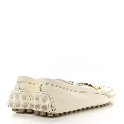 Louis Vuitton Patent Calfskin Oxford Loafers 39.5 White 4 of 8