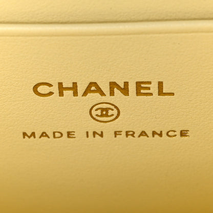 Chanel Caviar Quilted Trendy Handle Slim Vanity Light Yellow 6 of 11