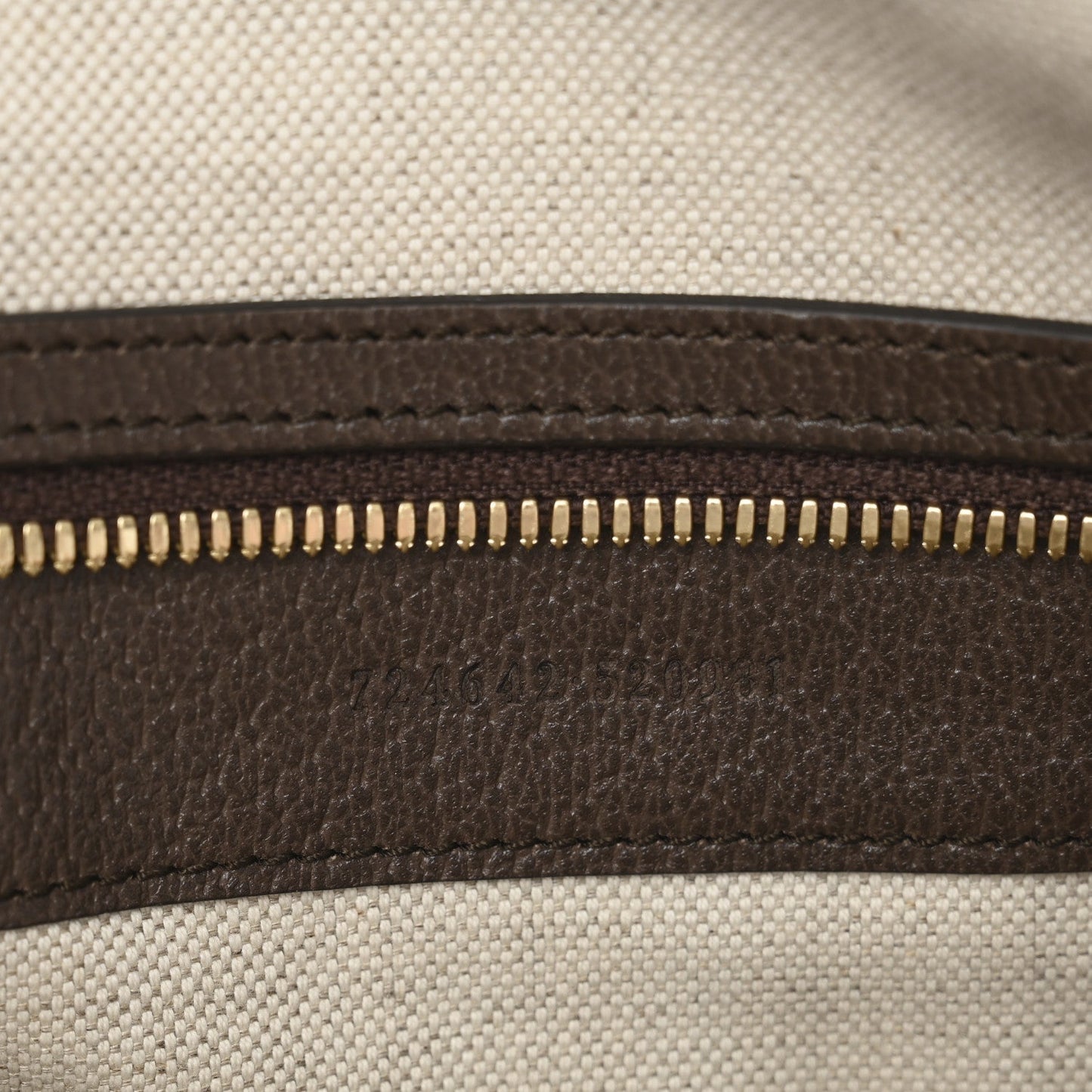 Monogram Jumbo GG Textured Dollar Calfskin Web Medium Duffle Bag Camel Ebony
