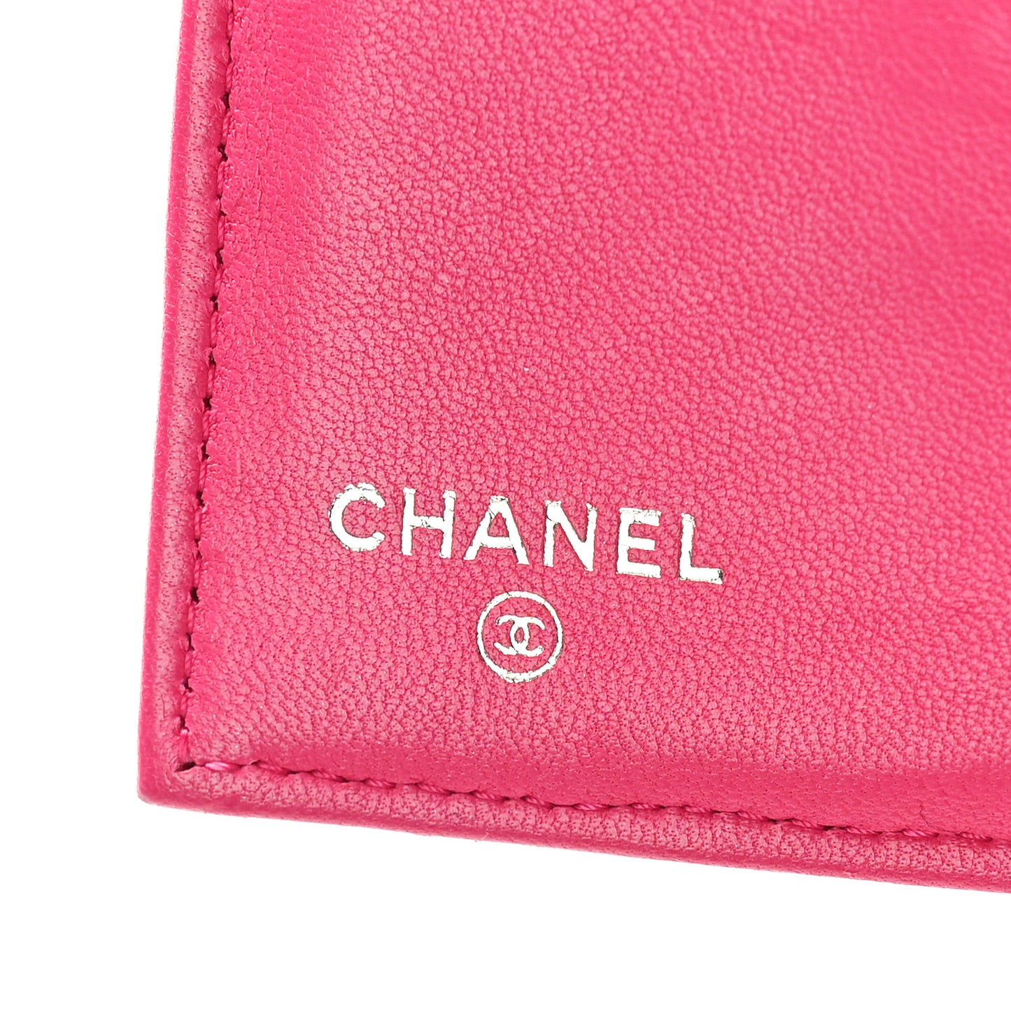 Lambskin Quilted Large Flap Wallet Fuchsia