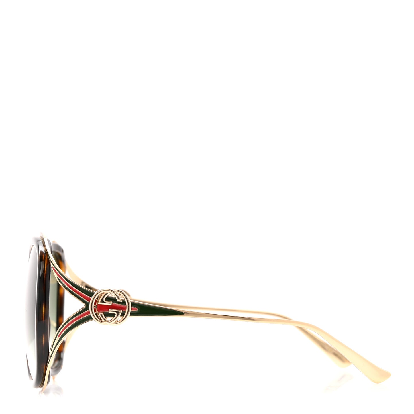 Round Frame Injected GG0226S Sunglasses Tortoise