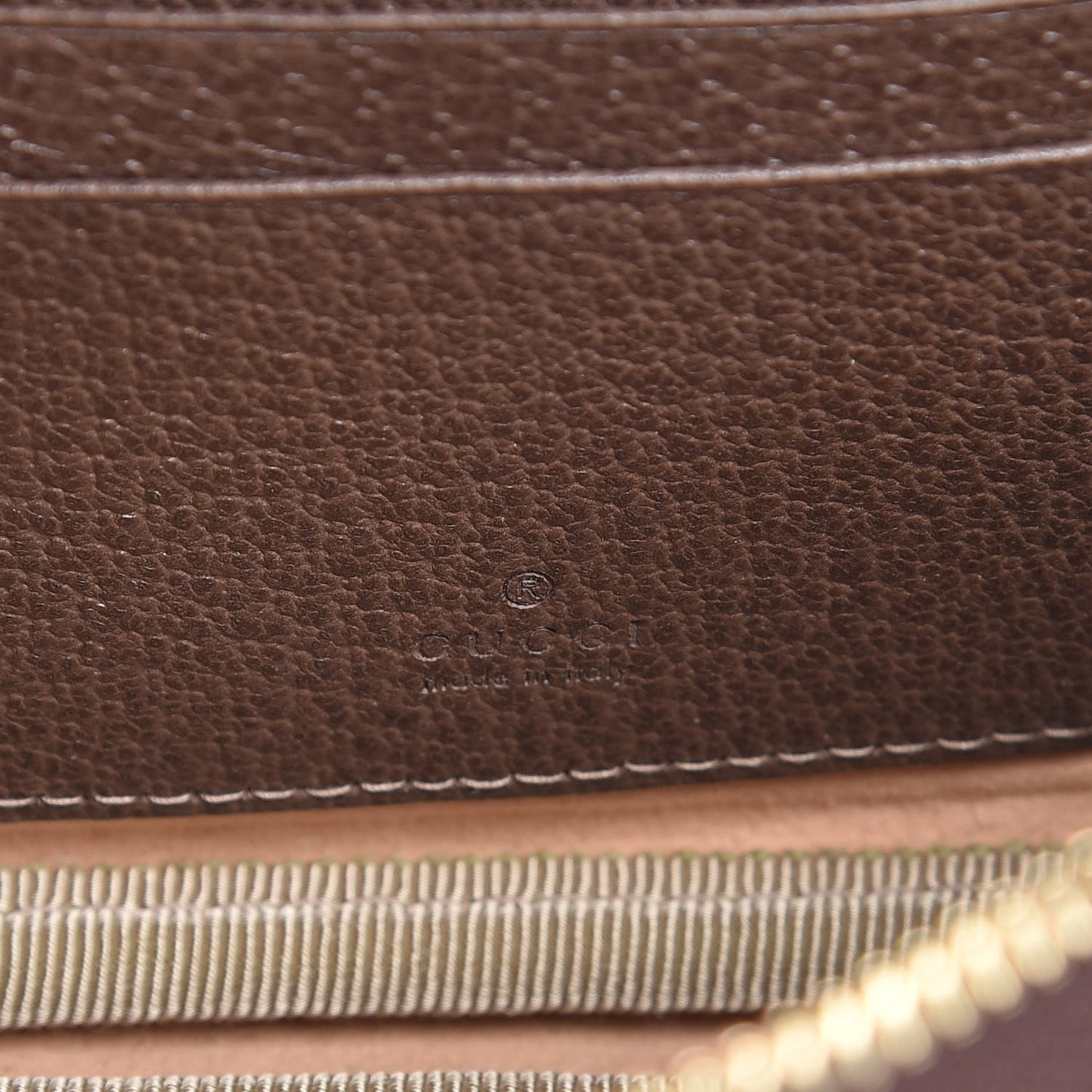 GG Supreme Monogram Ophidia Belted iPhone Case 95 38 Dark Brown