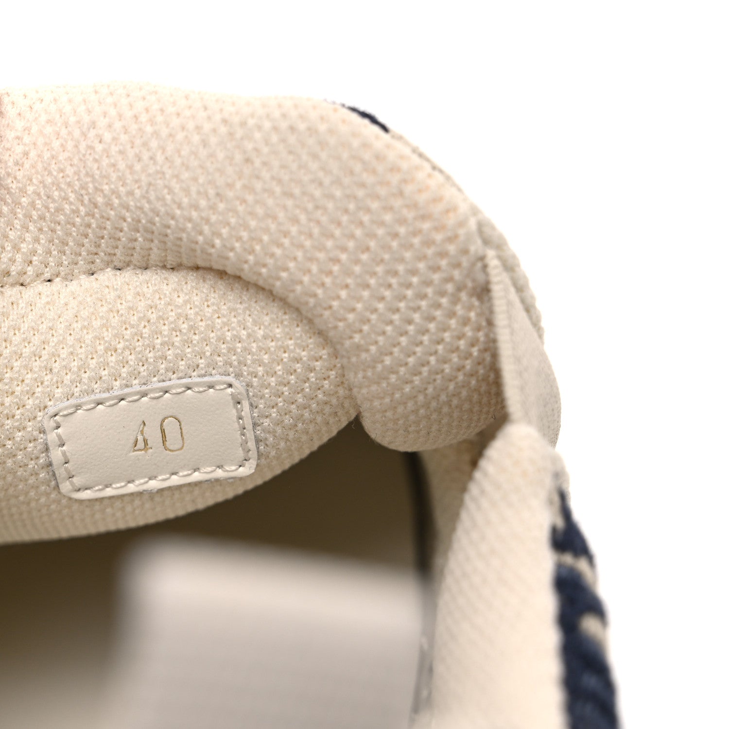 Christian Dior Canvas Oblique Embroidered Womens Solar Slip On Sneakers 40 Deep Blue 9 of 10