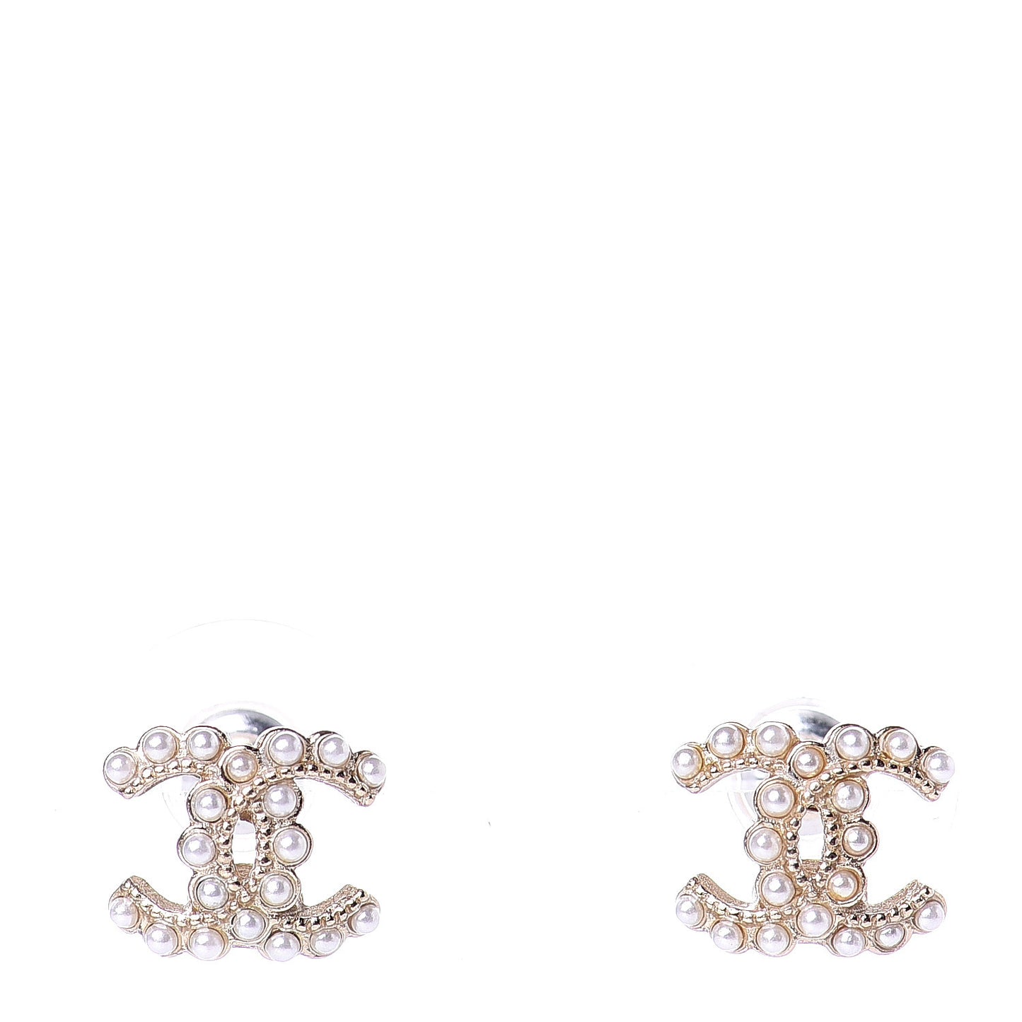 Pearl CC Earrings Gold