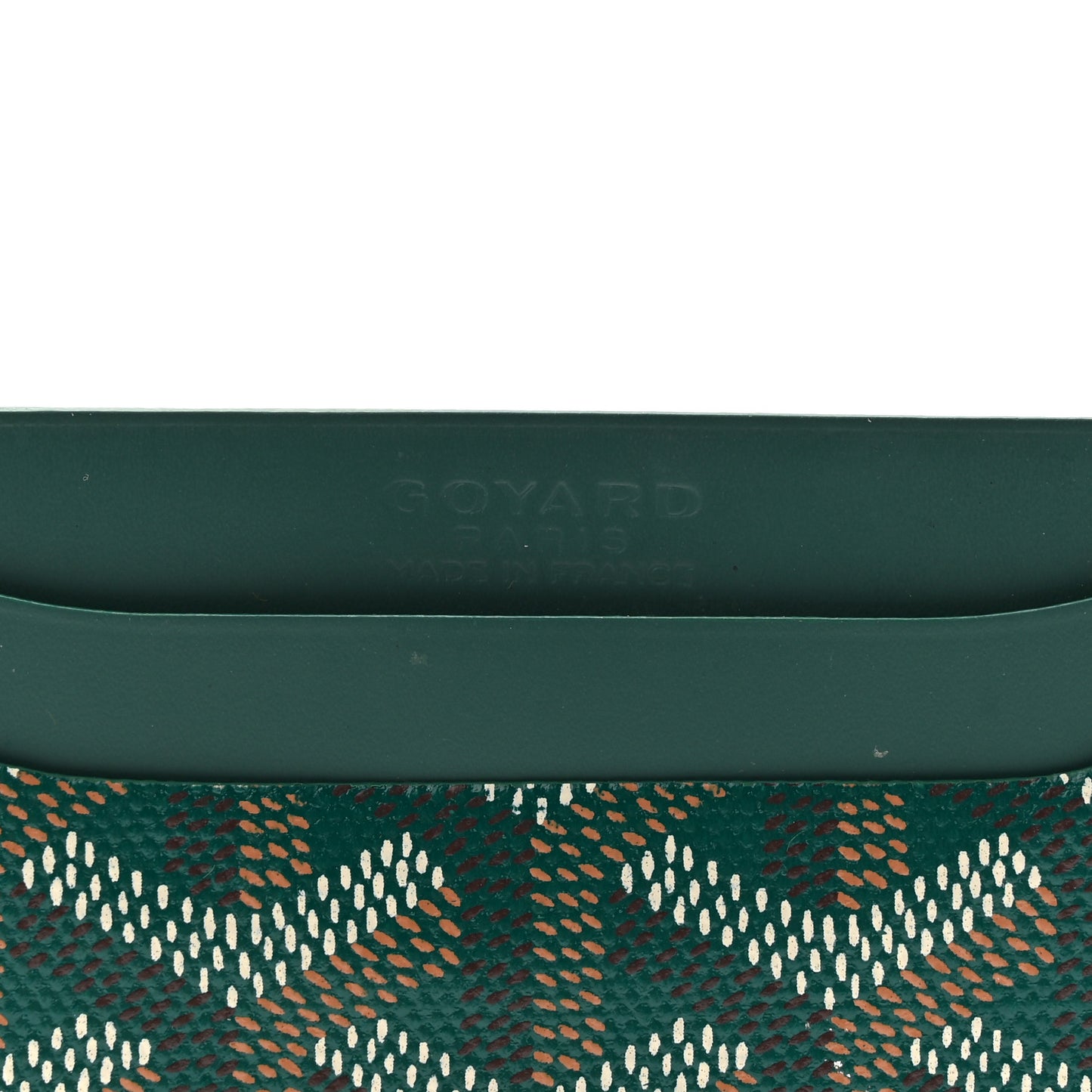 Goyardine Saint Sulpice Card Holder Green