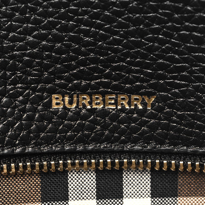 Burberry Grainy Calfskin Medium London Tote Bag Black 6 of 11