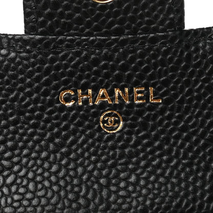 Chanel Caviar Quilted Compact Flap Wallet Black 6 of 8