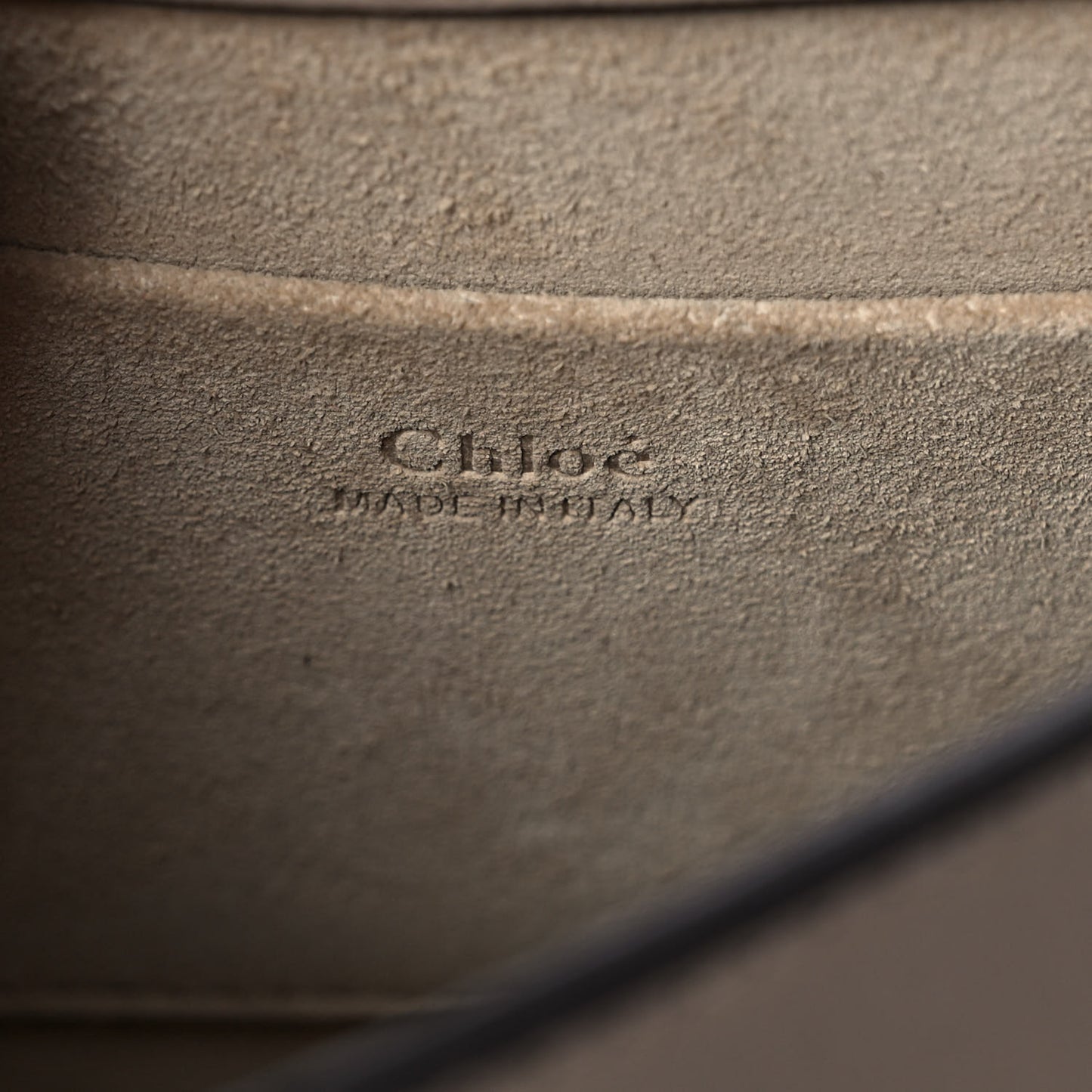 Calfskin Suede Small Nile Bracelet Bag Motty Grey