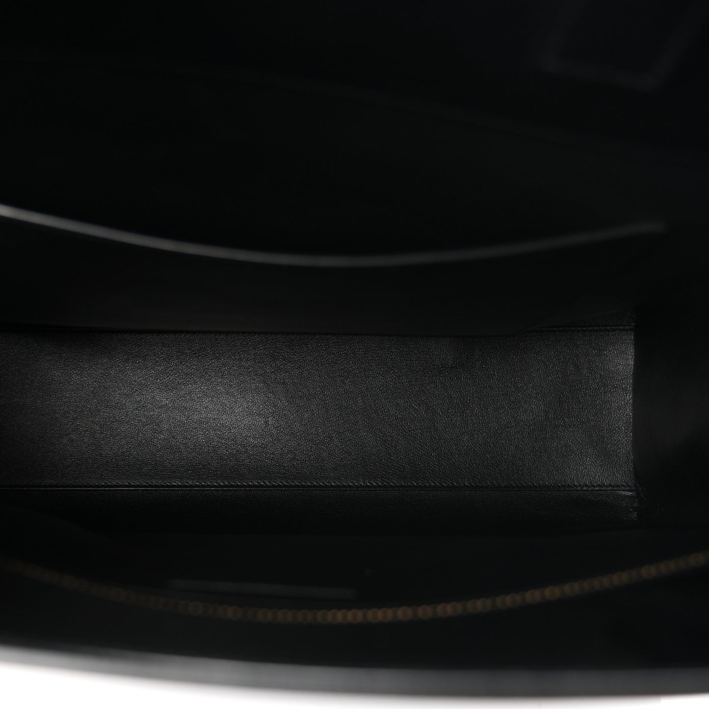 Smooth Calfskin Manhattan North South Shopper Tote Black