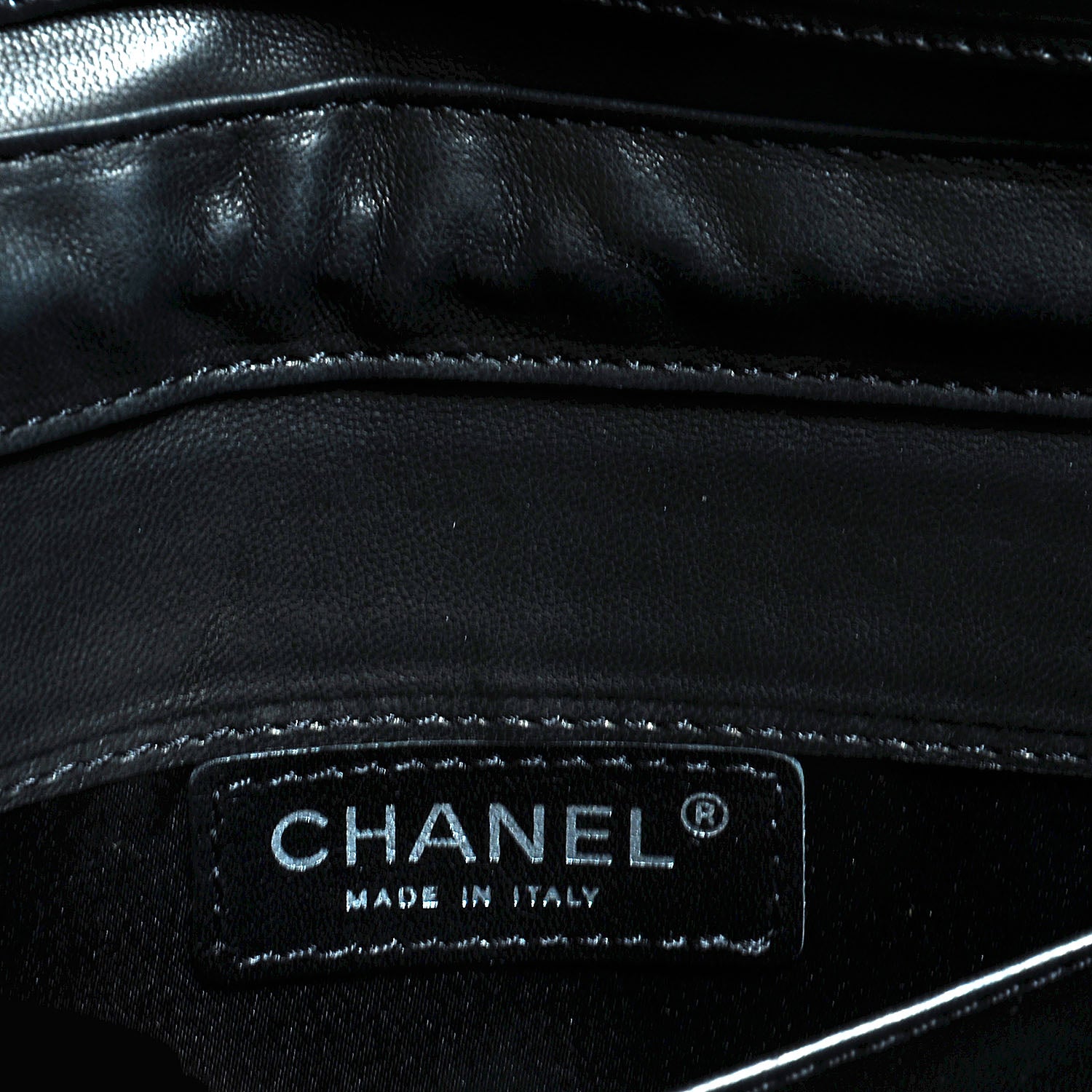 Chanel Patent Quilted Clutch Flap Black 6 of 8