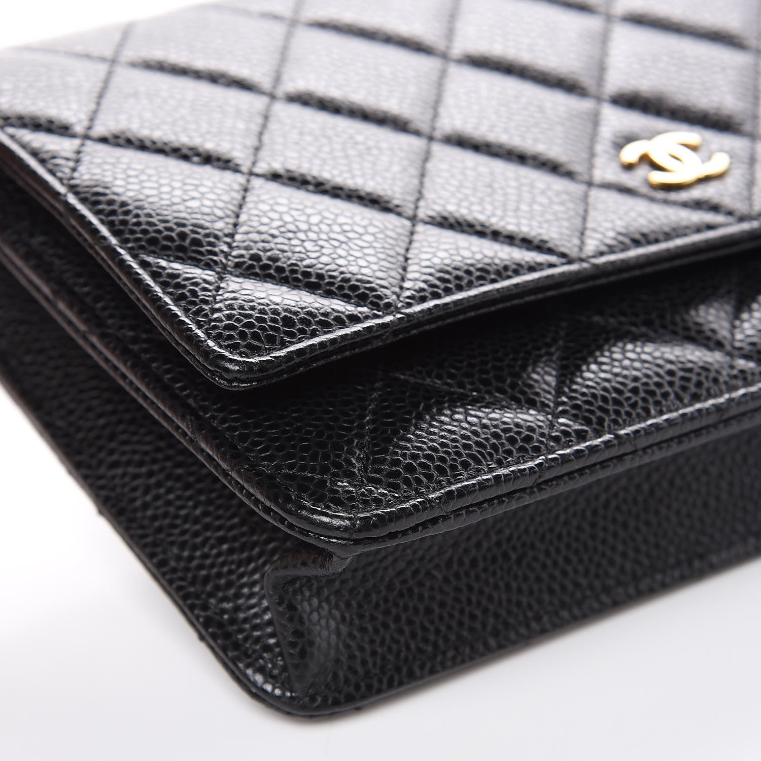Chanel Caviar Quilted Wallet On Chain WOC Black 9 of 11