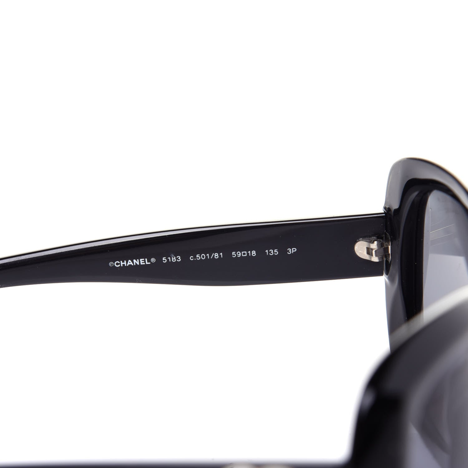 Chanel CC Sunglasses 5183 Black 6 of 9