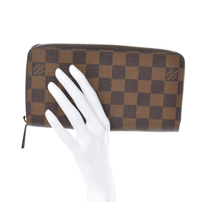 Louis Vuitton Damier Ebene Zippy Wallet Rose Ballerine 2 of 9