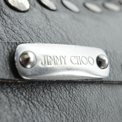 Jimmy Choo Leather Studded Medium Saba Hobo Black 6 of 11