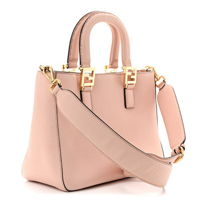 Fendi Cuoio Romano Selleria Small FF Tote Cipria 3 of 13