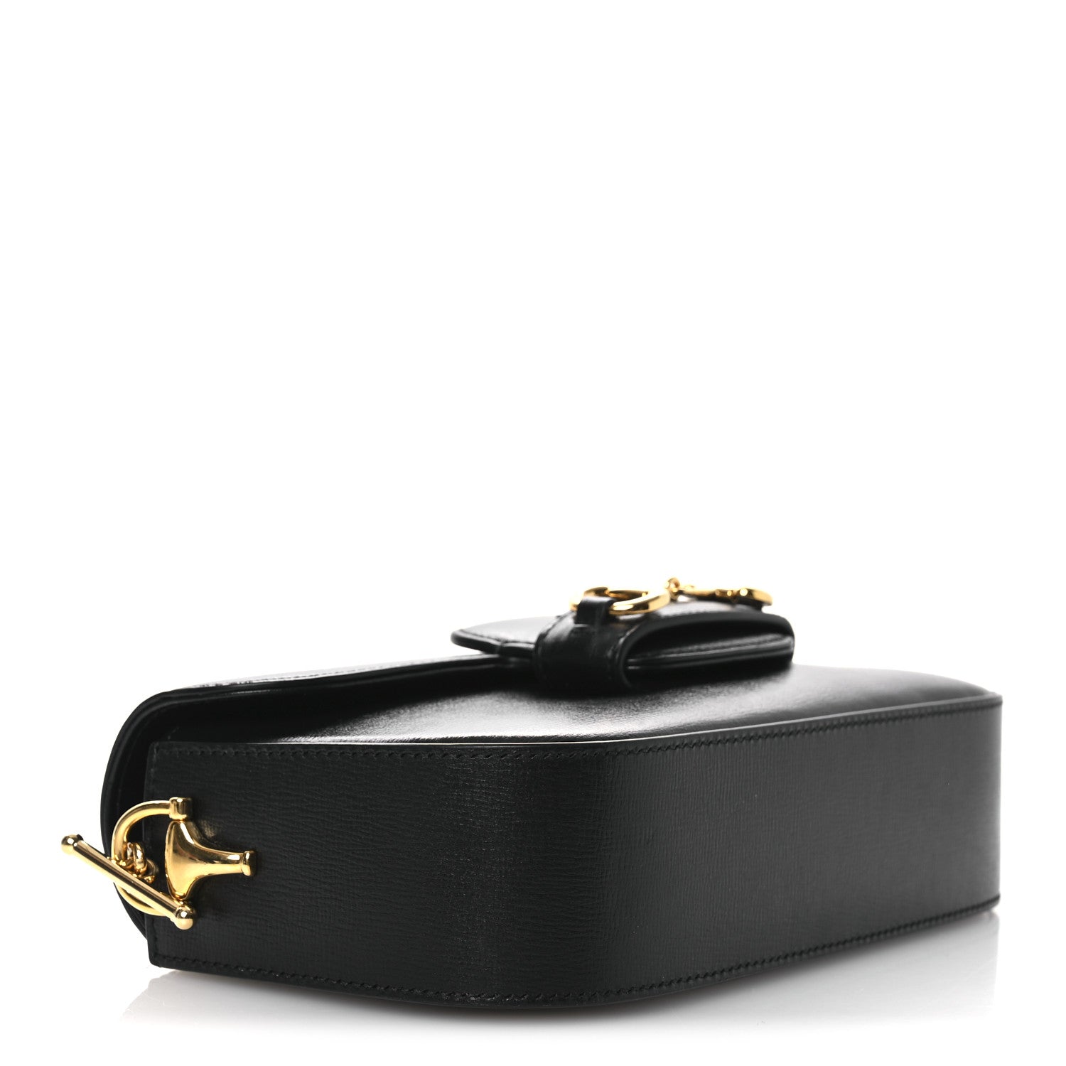 Gucci Azalea Calfskin Small Horsebit 1955 Chain Shoulder Bag Black 4 of 10